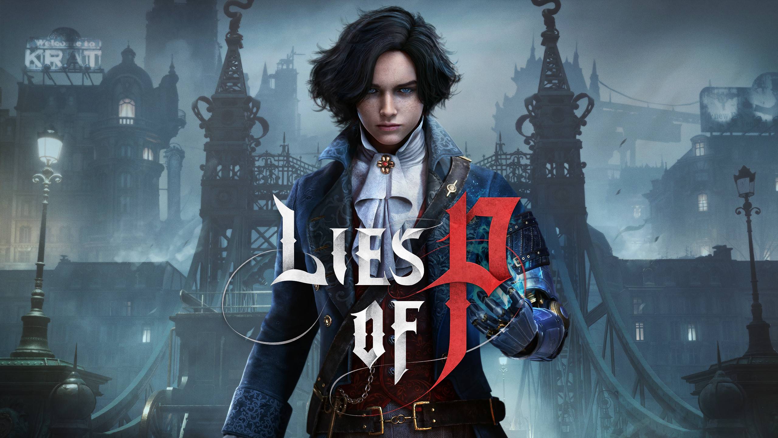 Key art of Lies of P with the game's lead protagonist, Pinocchio.