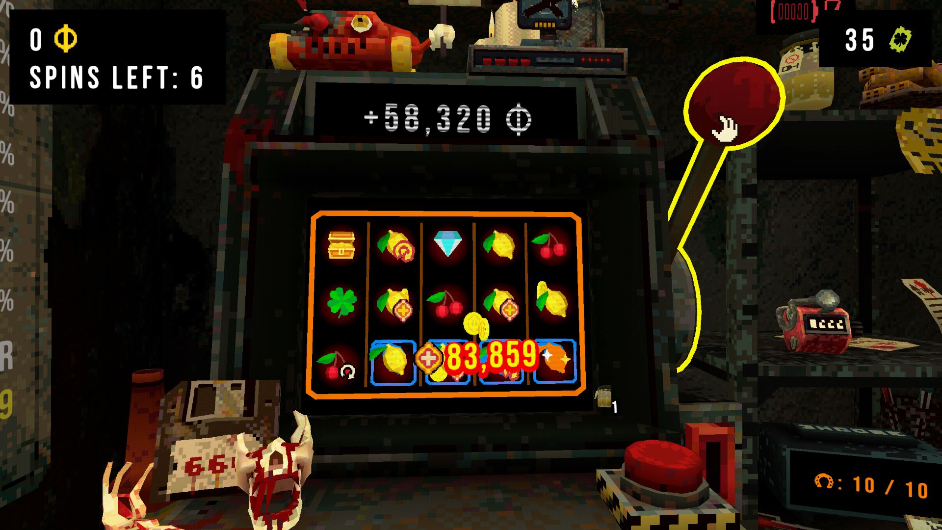 Seeing the winnings get big is one of CloverPit's biggest appeals. The different ways you can interact with the gameplay makes it really fun.