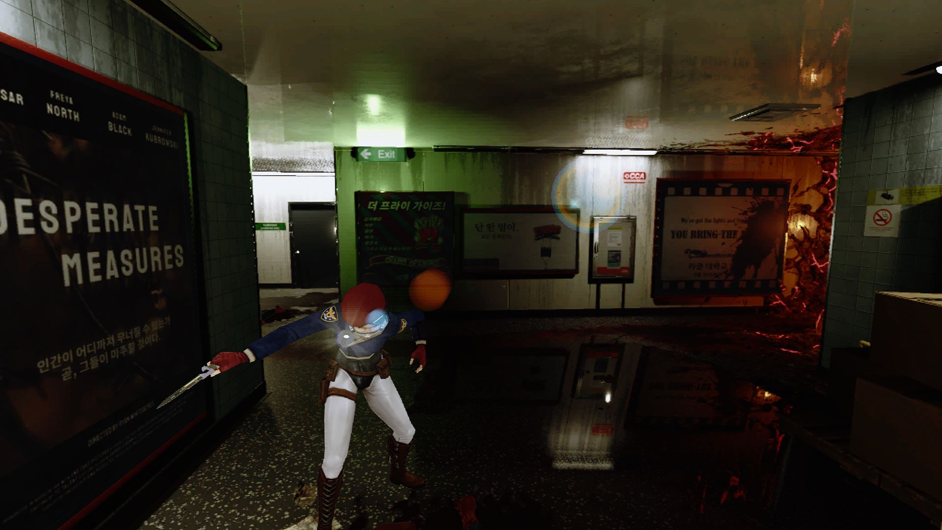 Ground Zero forces players into using their knife a lot, because ammo gets used up so quickly. It’s the demo’s biggest problem without a doubt. The gameplay needs more balancing.