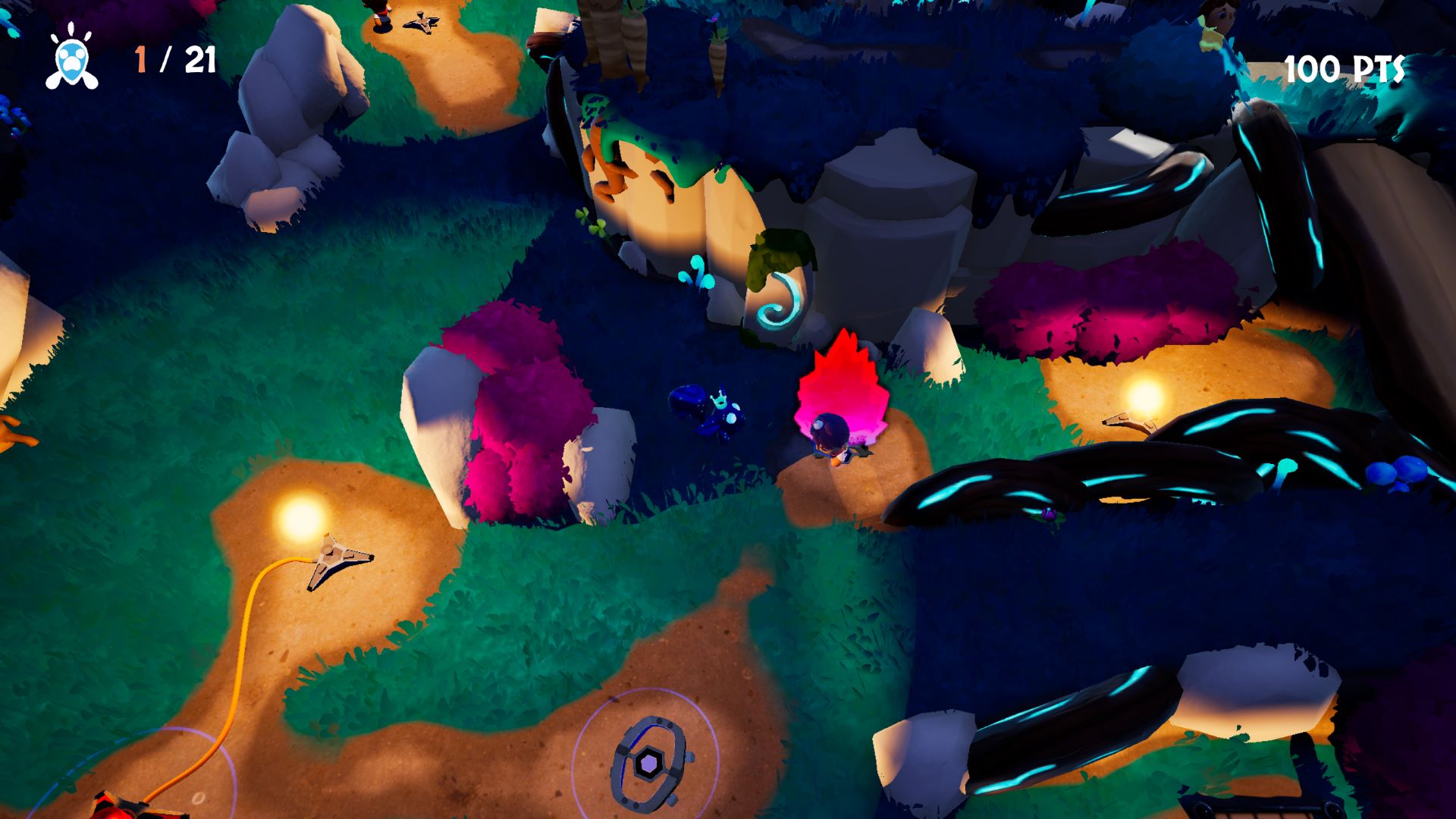 Hiding and attacking from the shadows is essential to the Hoomanz! experience. Unnerve the enemies first and then you can spook them. It’s pretty fun, and the game does enough to actually challenge the player.