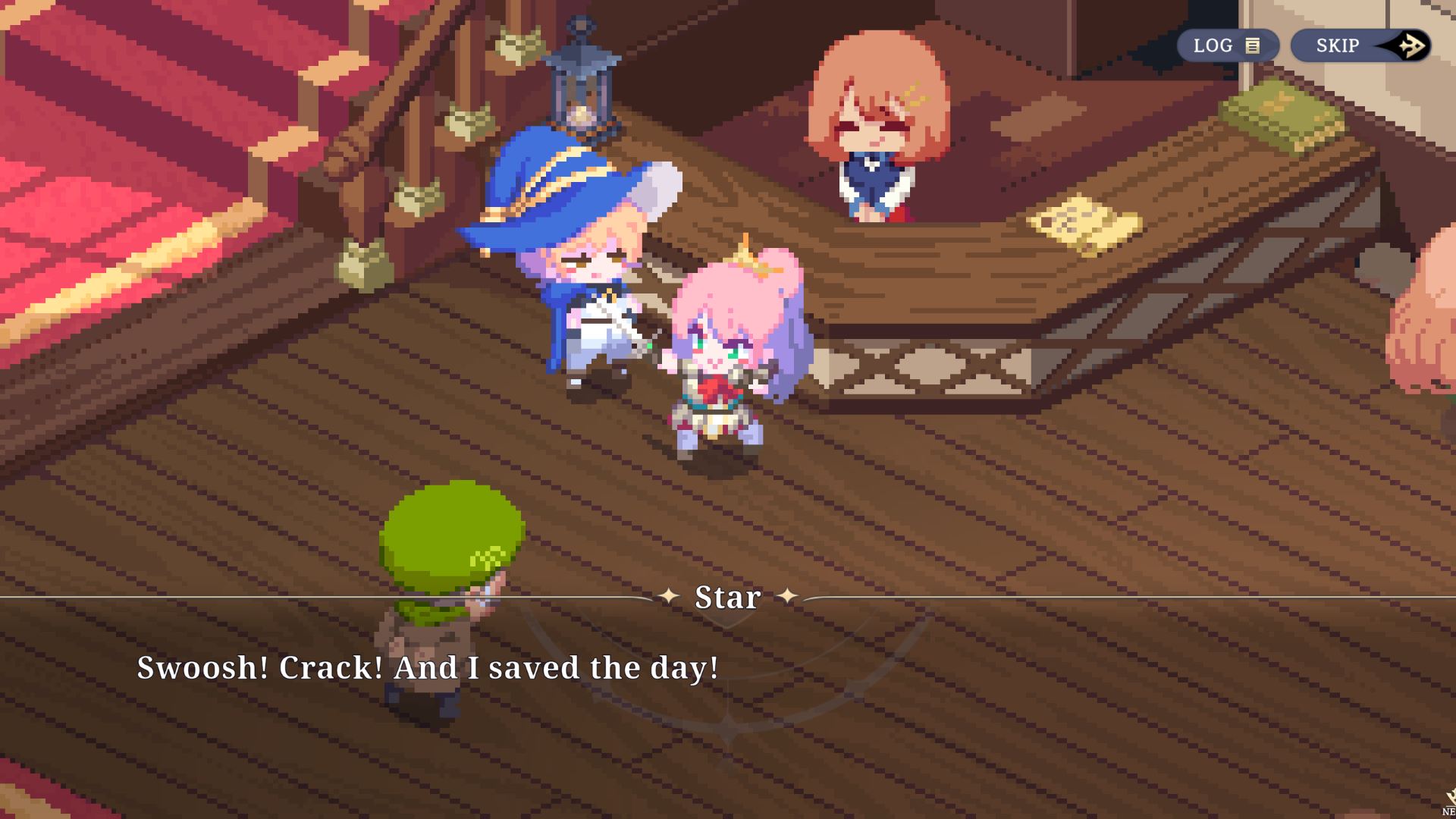 The pixel art is incredibly cute and expressive. Personality just oozes out of the game in all areas.