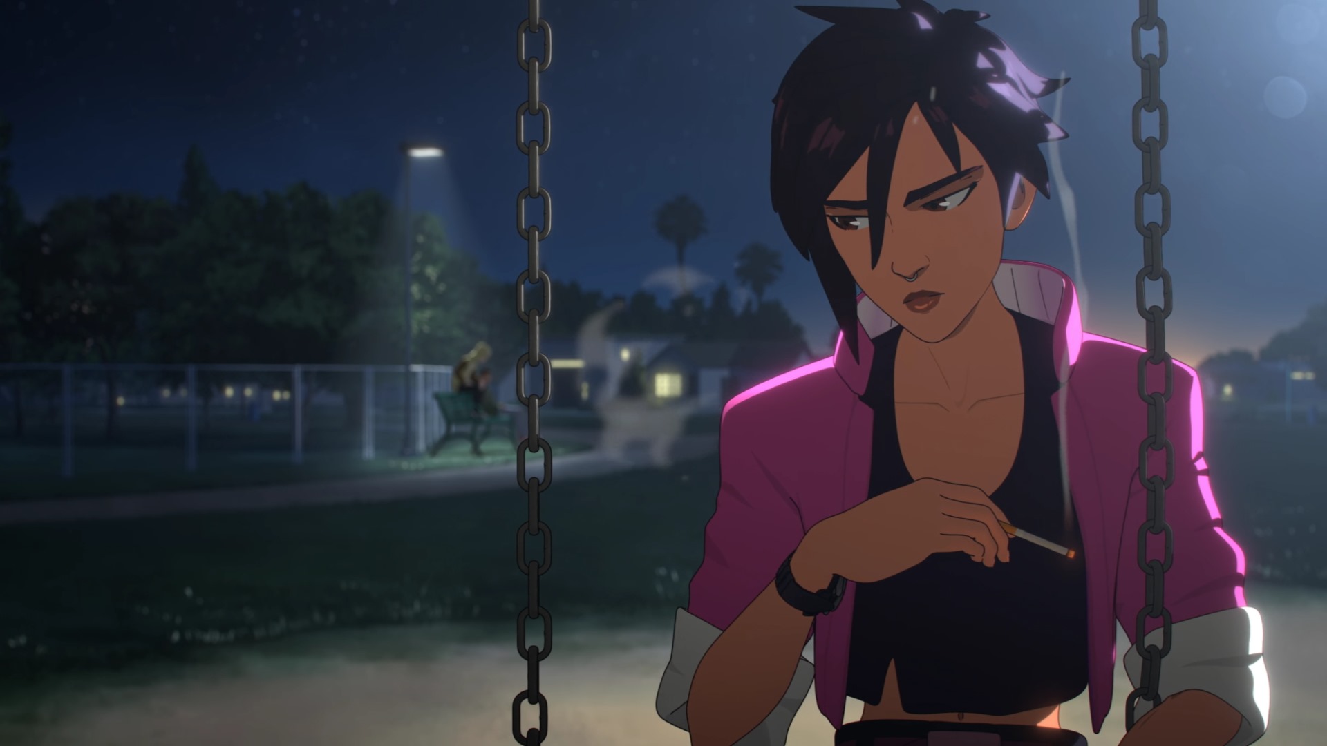 Invisigal initally doesn't believe in herself. Her self-destructive tendencies have always gotten the better of her, but Robert's belief in her is a driving force in her development.