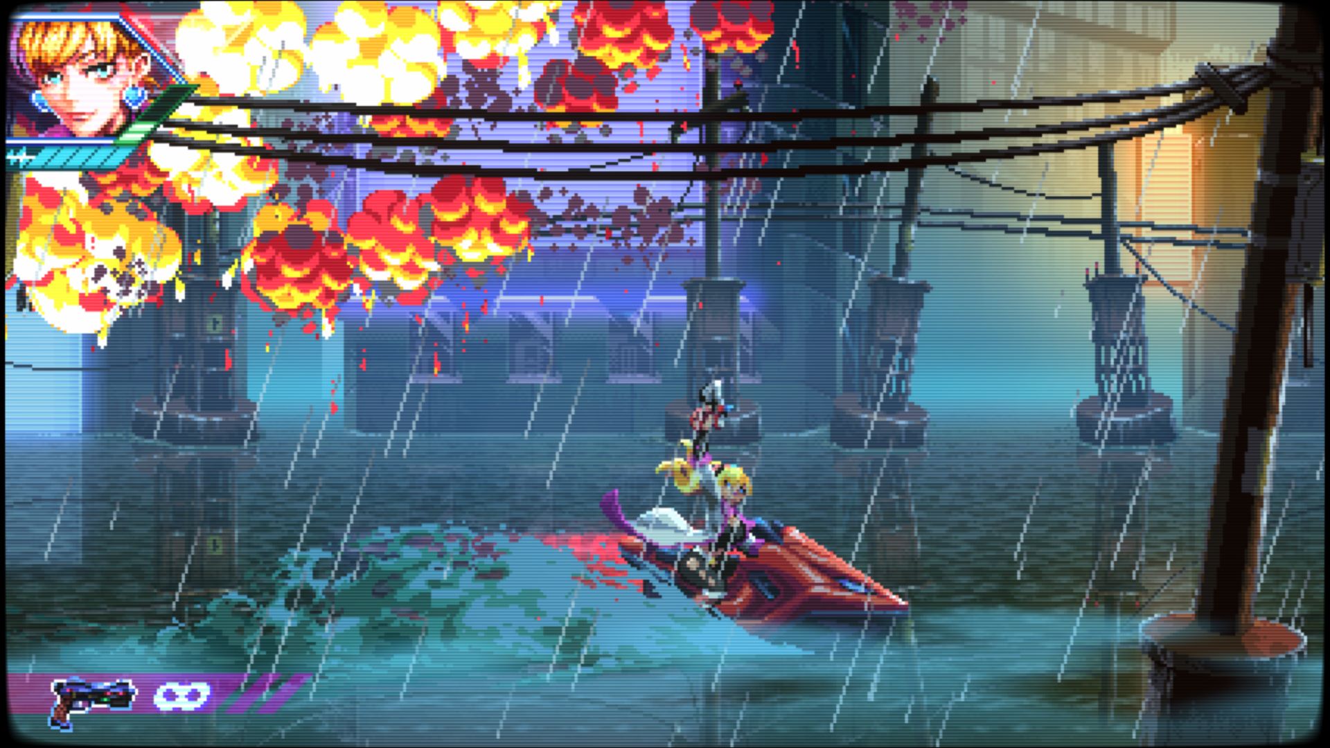 Neon Inferno spices up the gameplay with a few vehicle-heavy sections. They’re a fun distraction from the usual form of shooting.