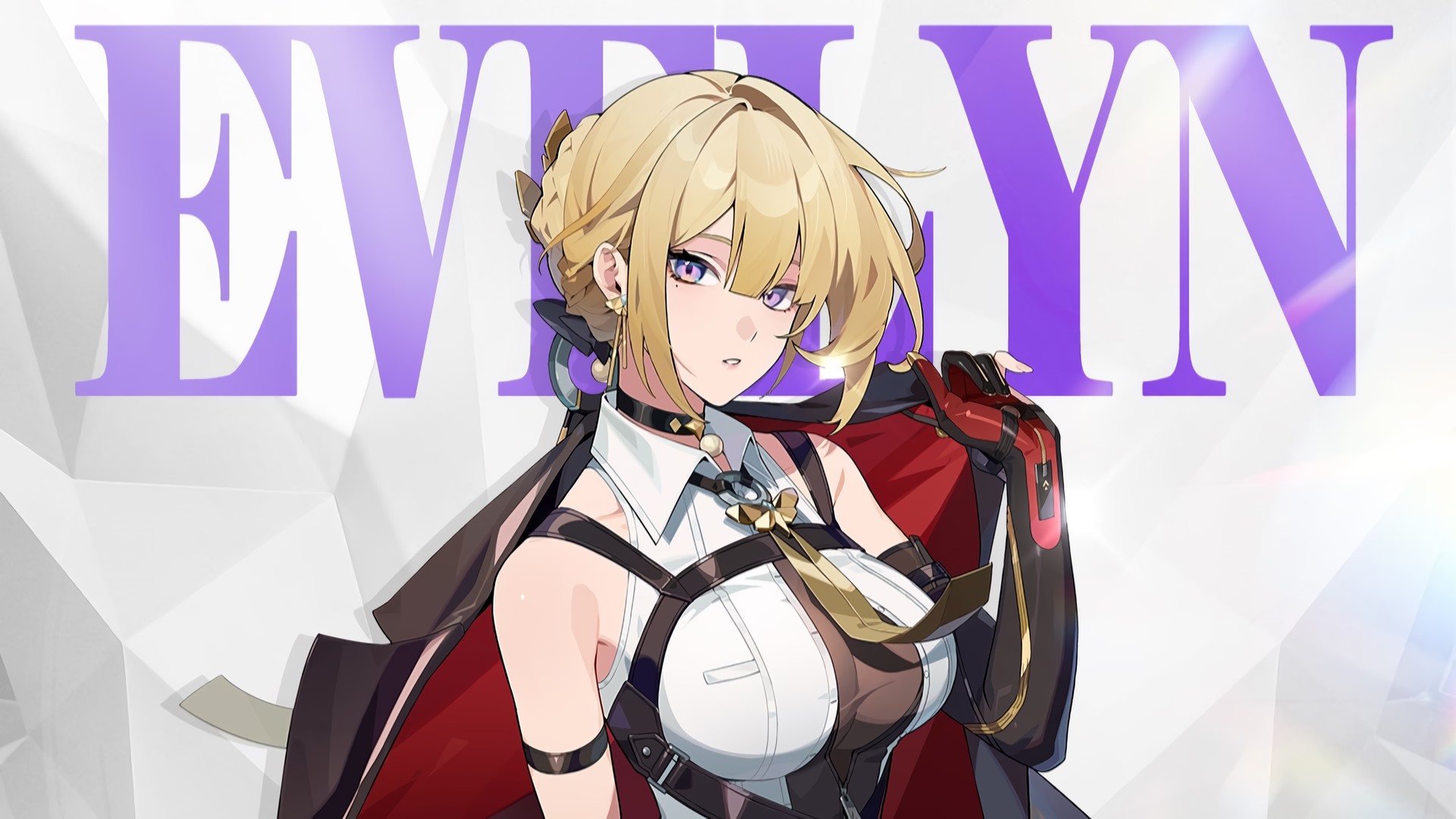 Evelyn Chevalier is a Fire Attack character. Evelyn serves as Astra Yao's manager and personal bodyguard.