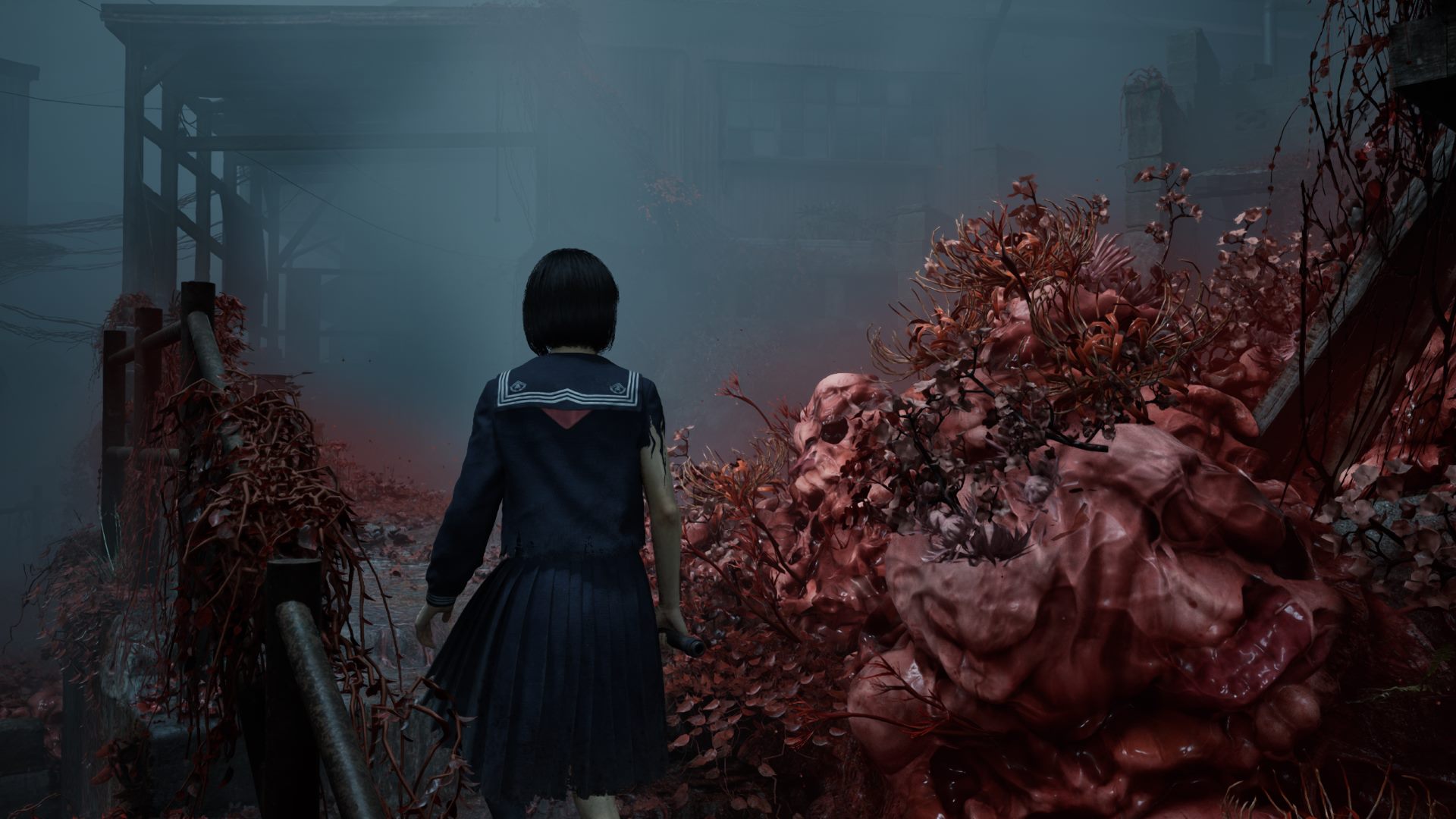 Ebisugaoka is based on a real-life town in Japan which does a lot for the ambience. The town feels alive in a creepy way. The horror elements do a lot to further enhance that.