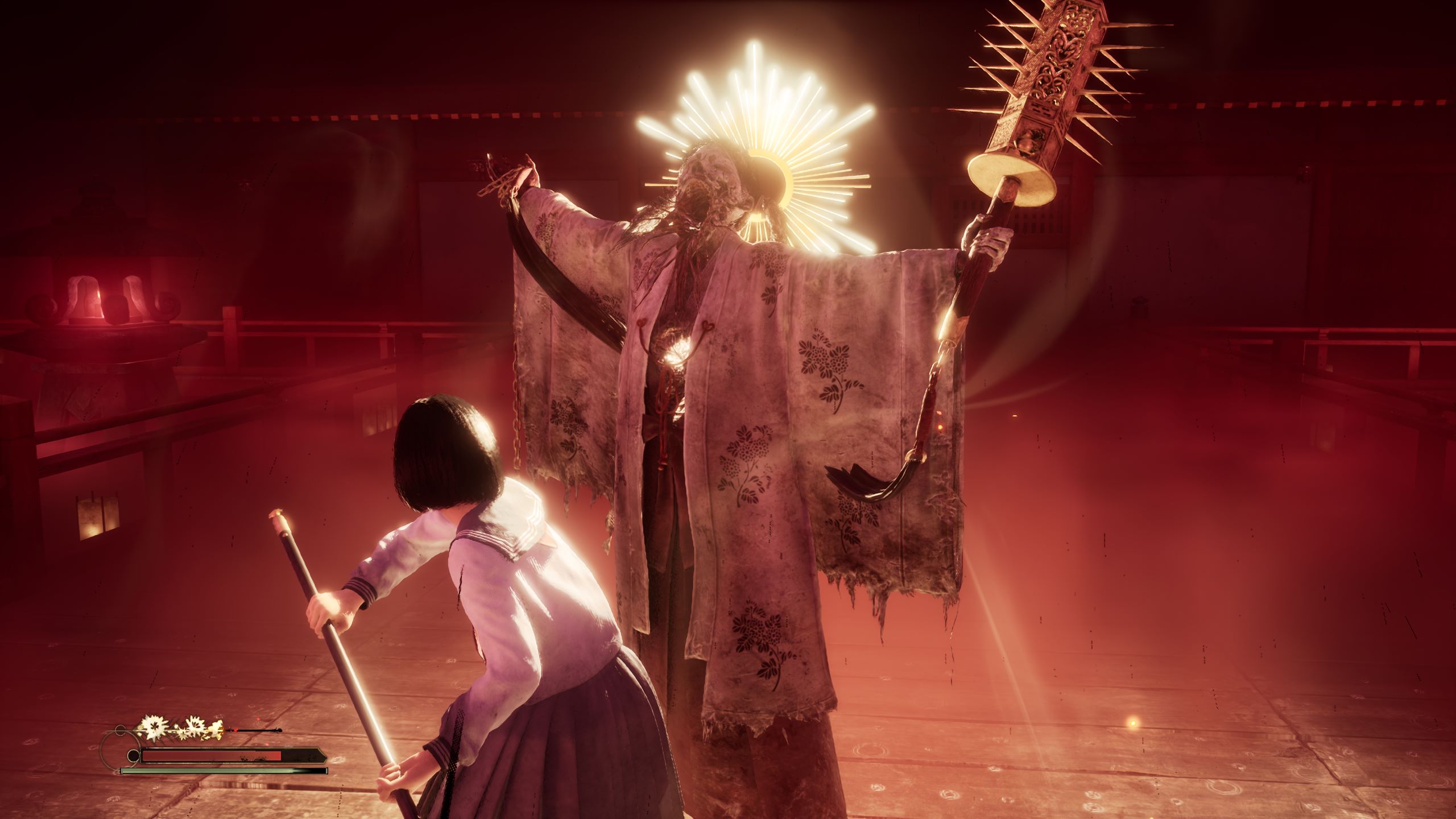 The Sakuko boss is an incredible difficulty spike. For the first time, you see how the combat is designed to be used and it isn’t all that fun on Hard mode.